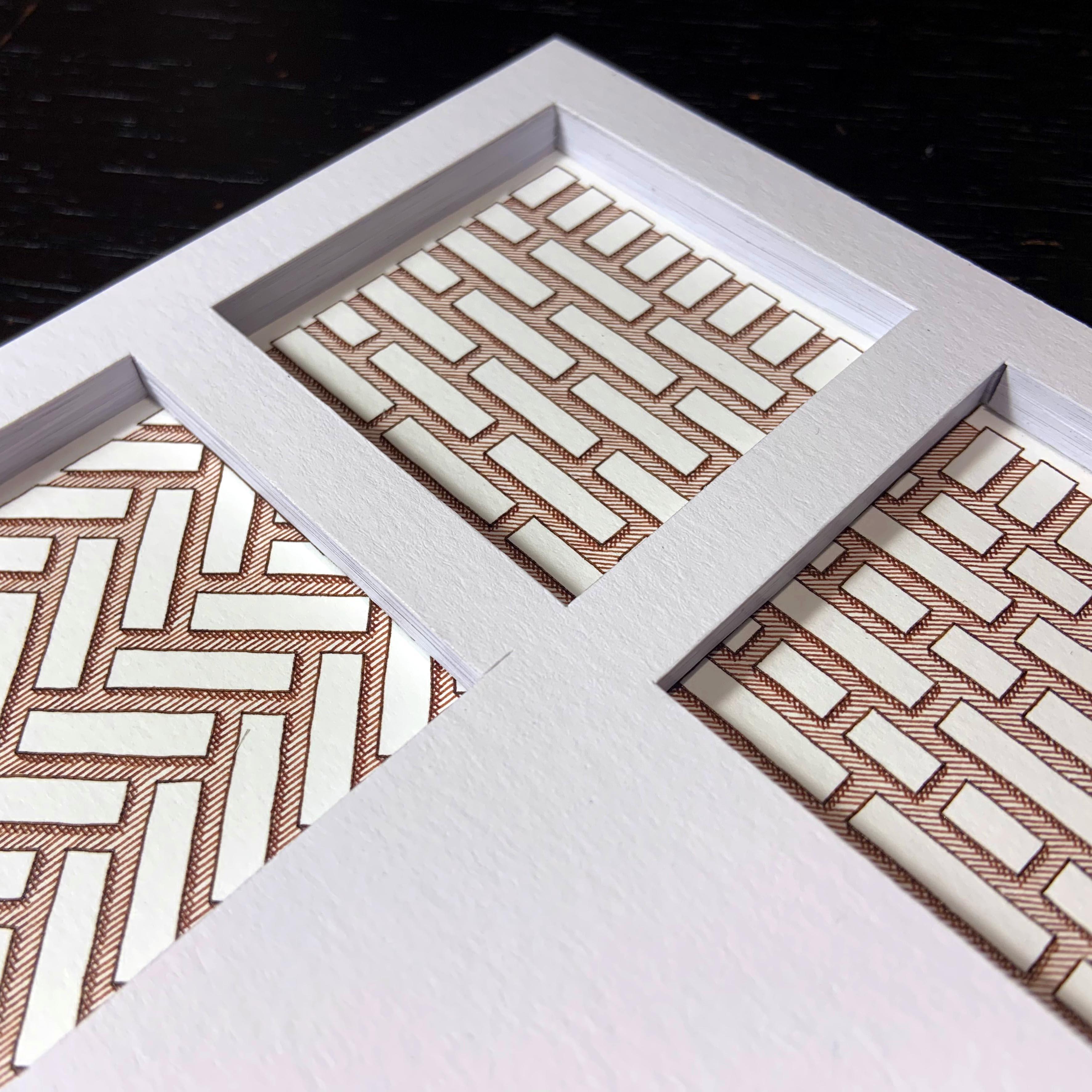 Set of 4 Abstract Drawings. From the series Illusions of the Line For Sale 5