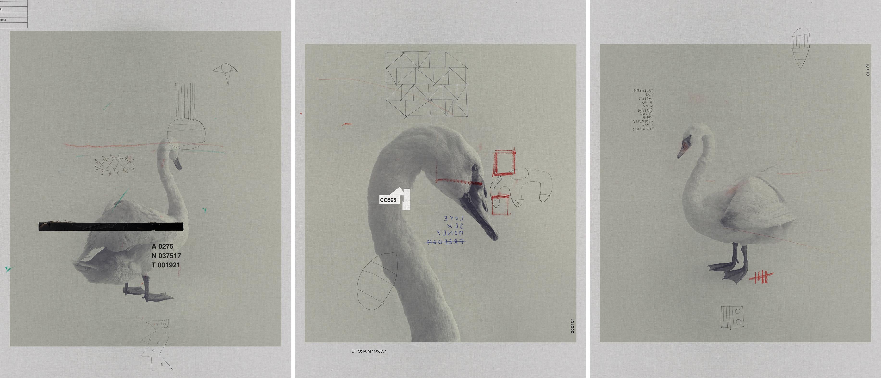 1909, 0971 und 1785, Triptychon. Aus der Serie ONE – Art von Salvatore Arnone