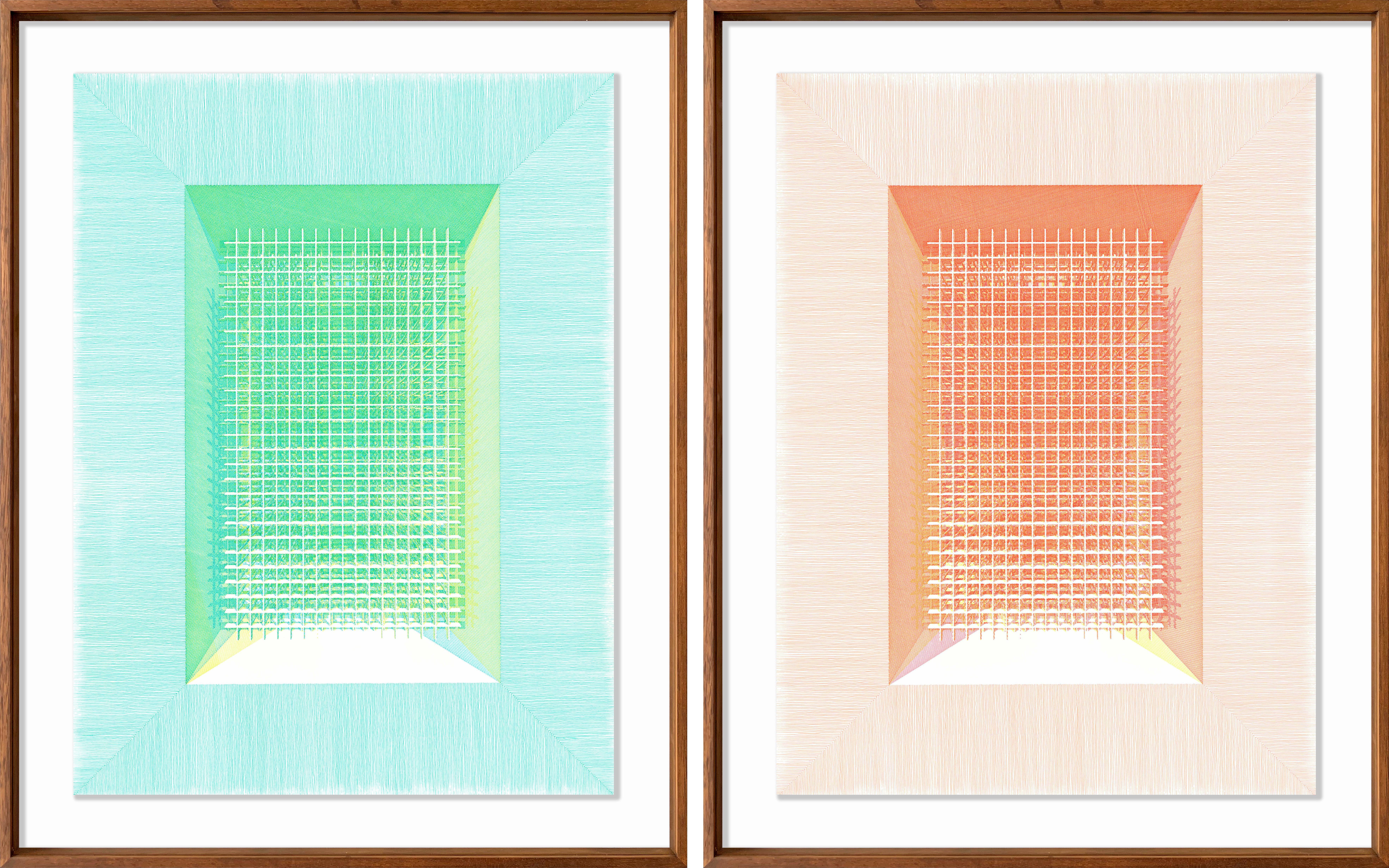 Framed Drawings and Watercolor Paintings
