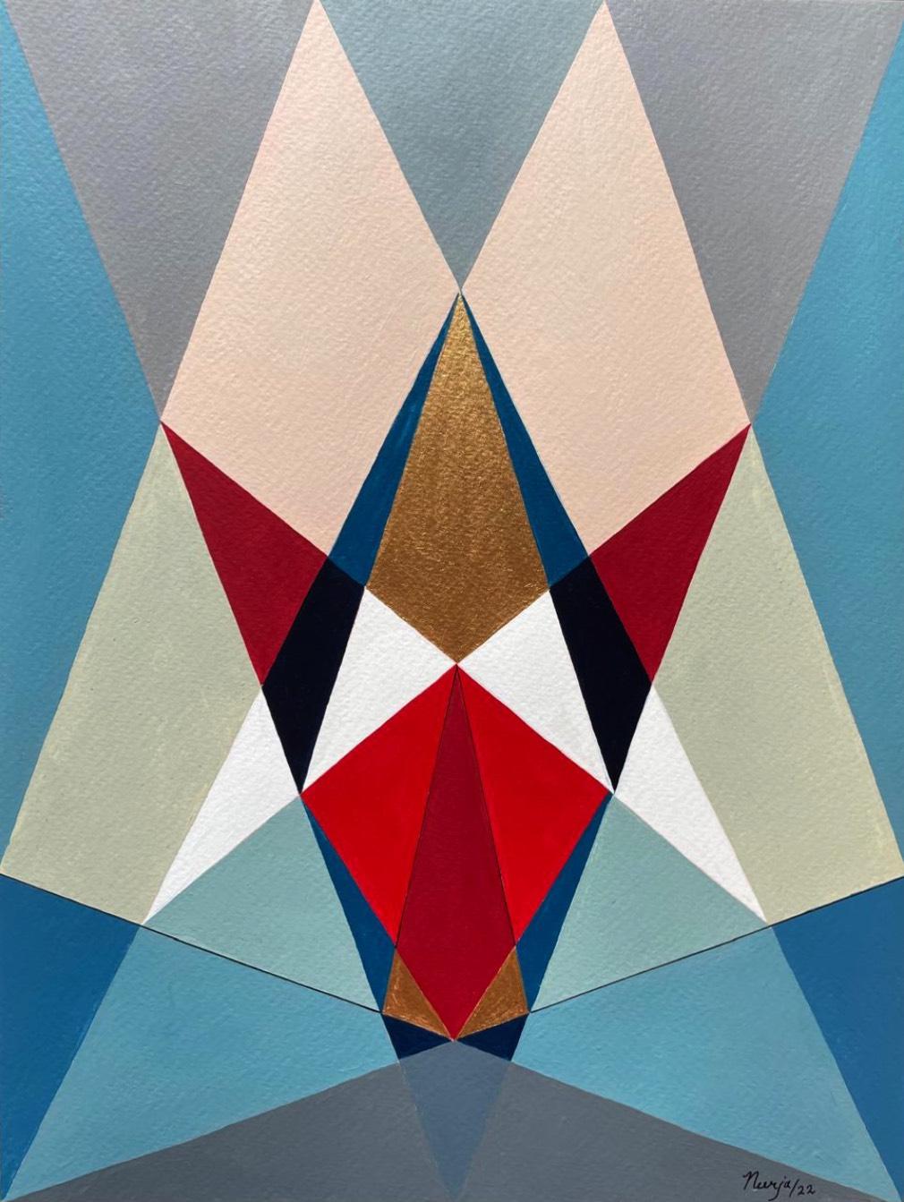 Luminosità e armonia, Dittico. Opere su carta - Painting Contemporaneo di Neerja Chandna Peters