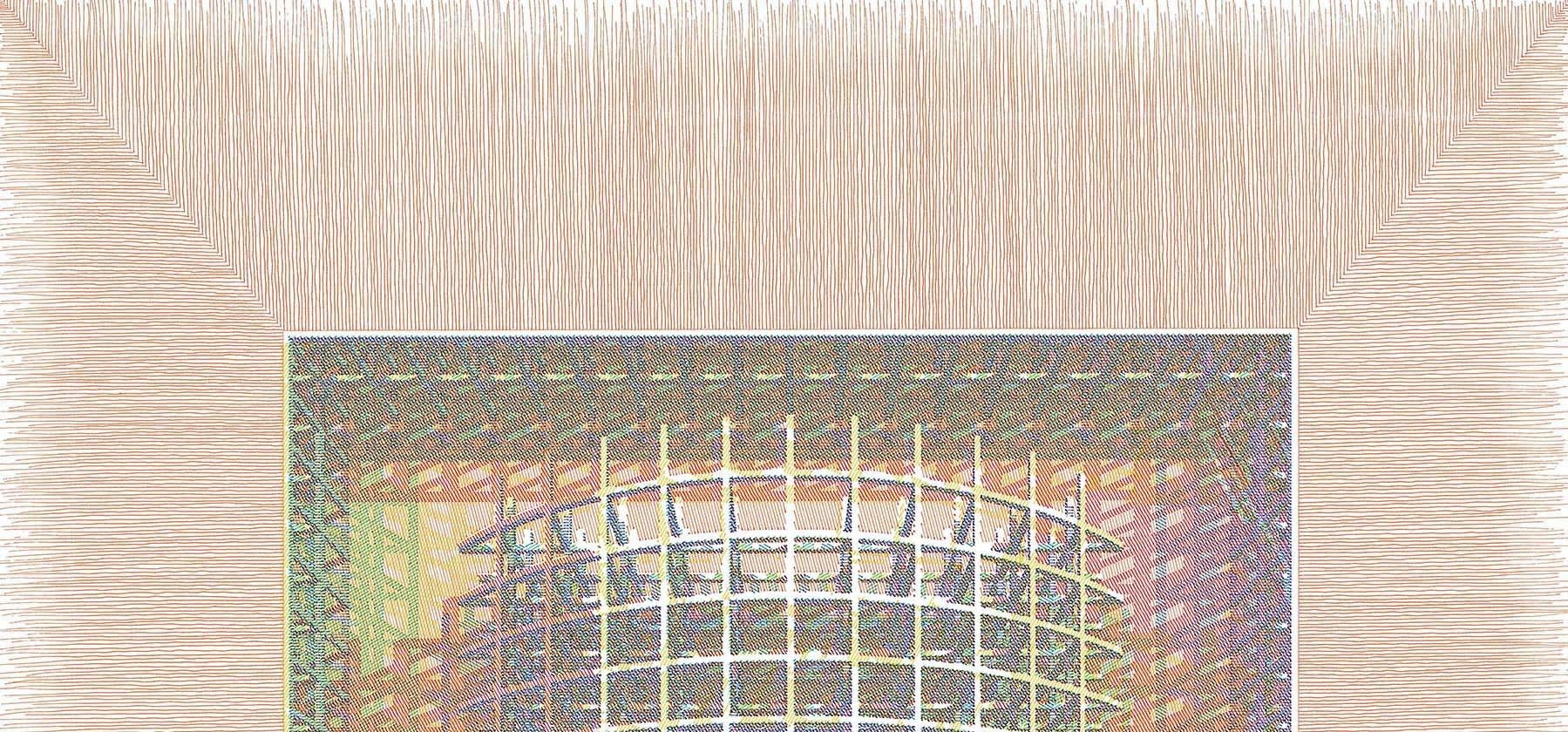 Fig. 7 BASE NARANJA. From The Dibujar el Tiempo Series - Abstract Art by Rodrigo Spinel 