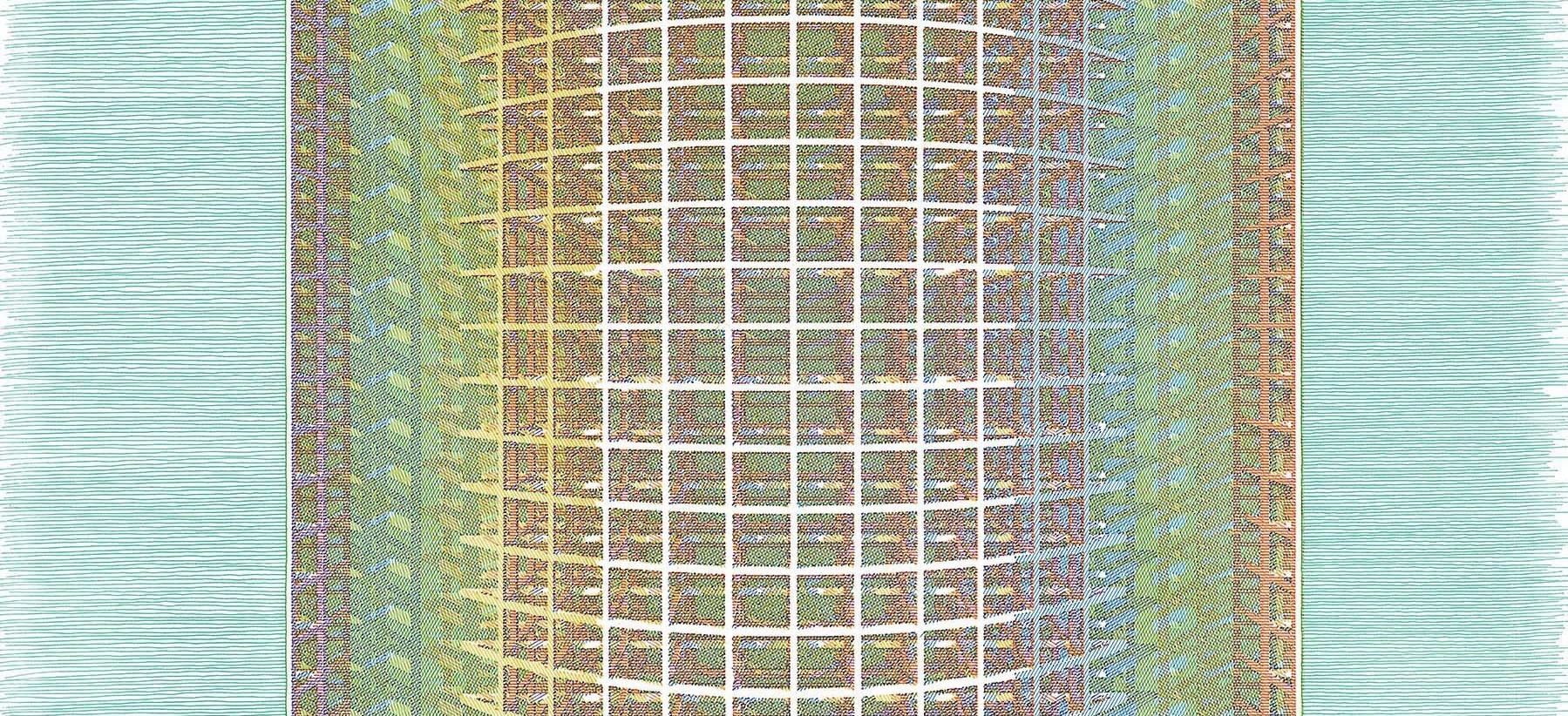 Fig. 7 BASE VERDE. From The Dibujar el Tiempo Series - Gray Abstract Drawing by Rodrigo Spinel 