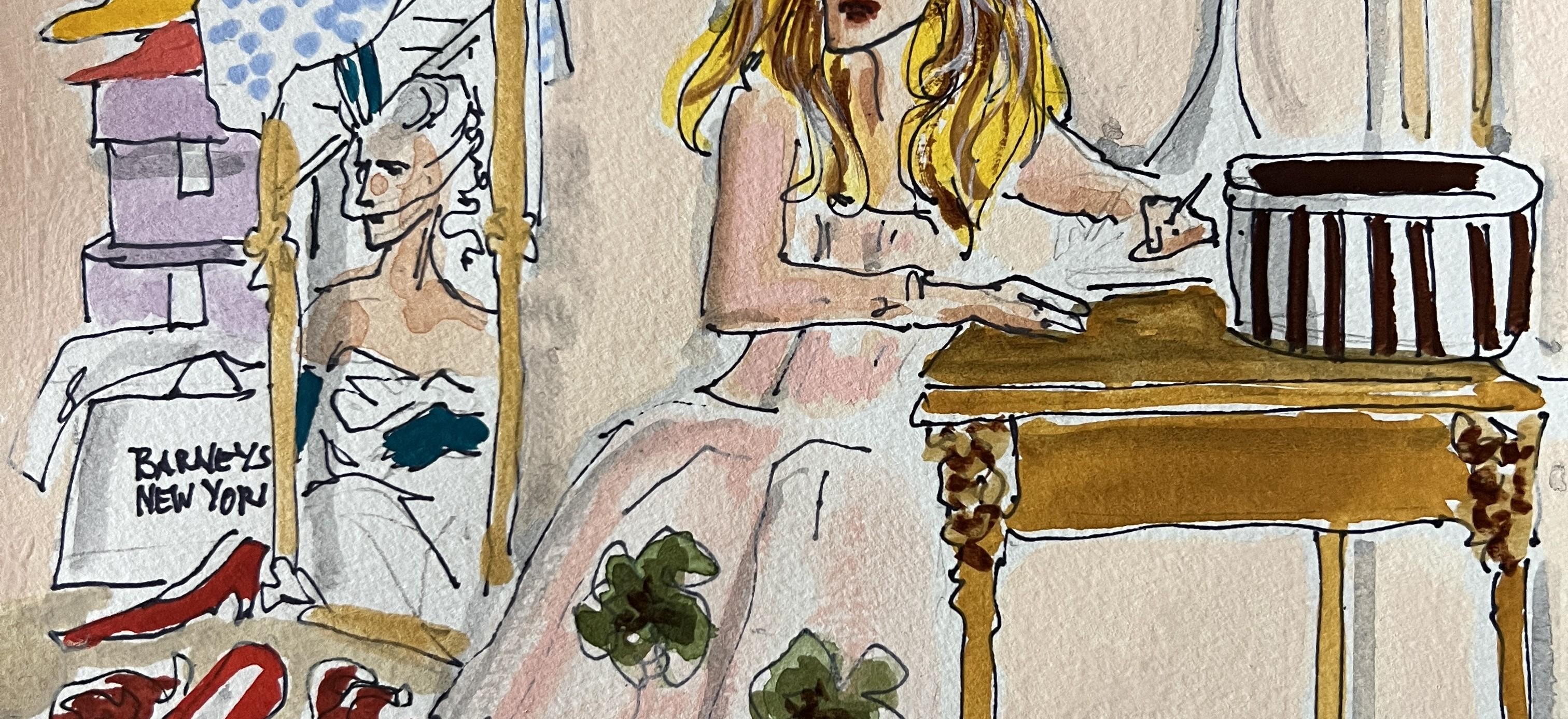 Movies, TV and magazines are constant source of inspiration. Fame, as fleckring and shallow it can be sometimes, is very intriguing to him.

The worlds of fashion, society and pop culture are captured in the illustrations, paintings and watercolors