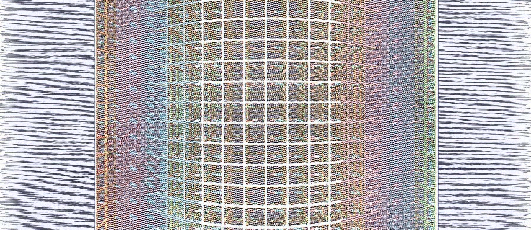 Abb. 7 BASE MORADO. Aus der Serie Dibujar el Tiempo (Grau), Abstract Drawing, von Rodrigo Spinel 