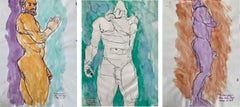 Nude Drawings and Watercolors