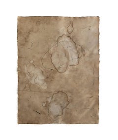 The unity of opposites. Abstract mixed media painting  on Awagami  paper