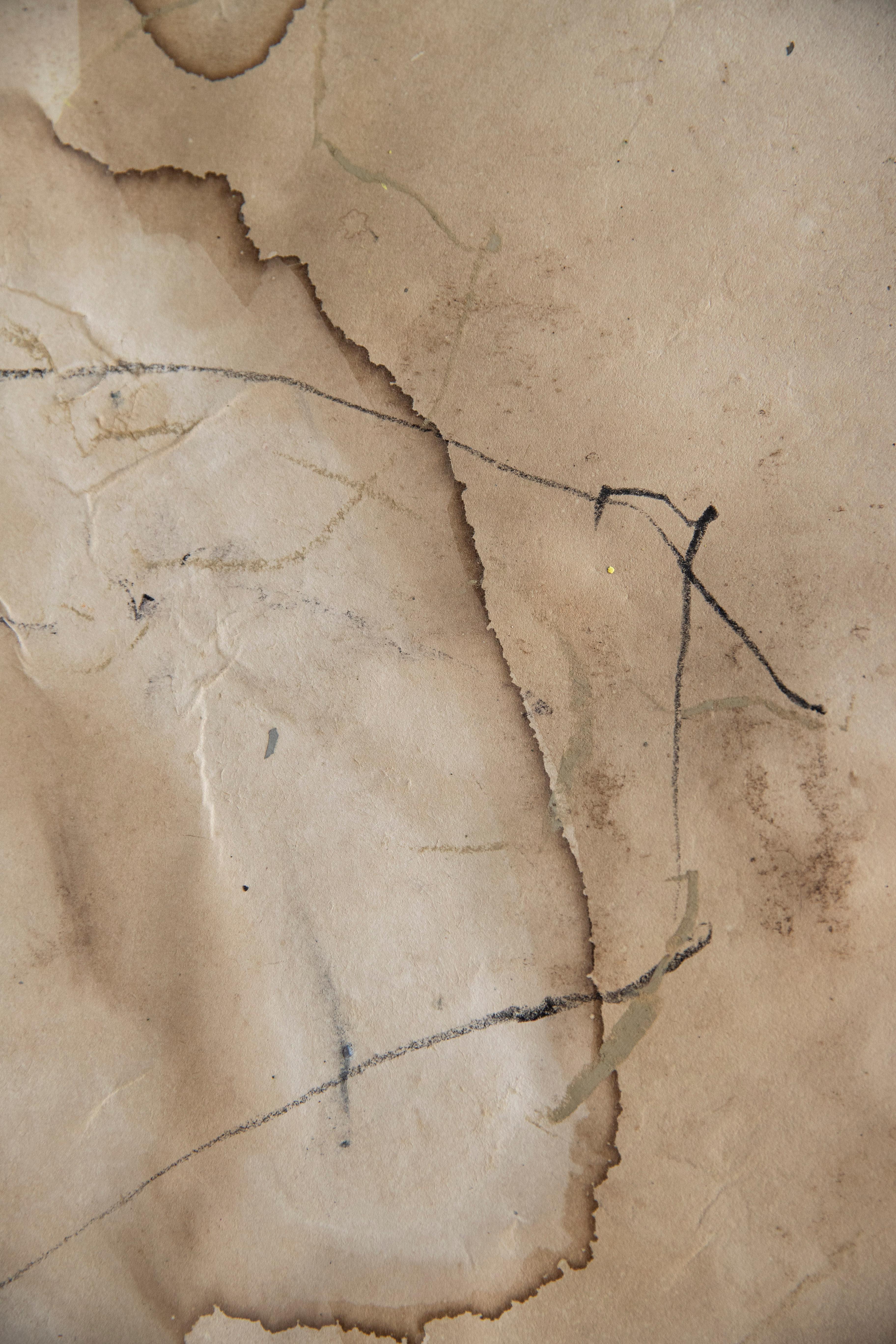 Die Einheit von Gegensätzen. Abstraktes Gemälde in Mischtechnik  zu Awagami  Papier (Minimalistisch), Painting, von On Hansen