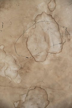 L'unité des contraires. Peinture abstraite mixte sur Awagami papier