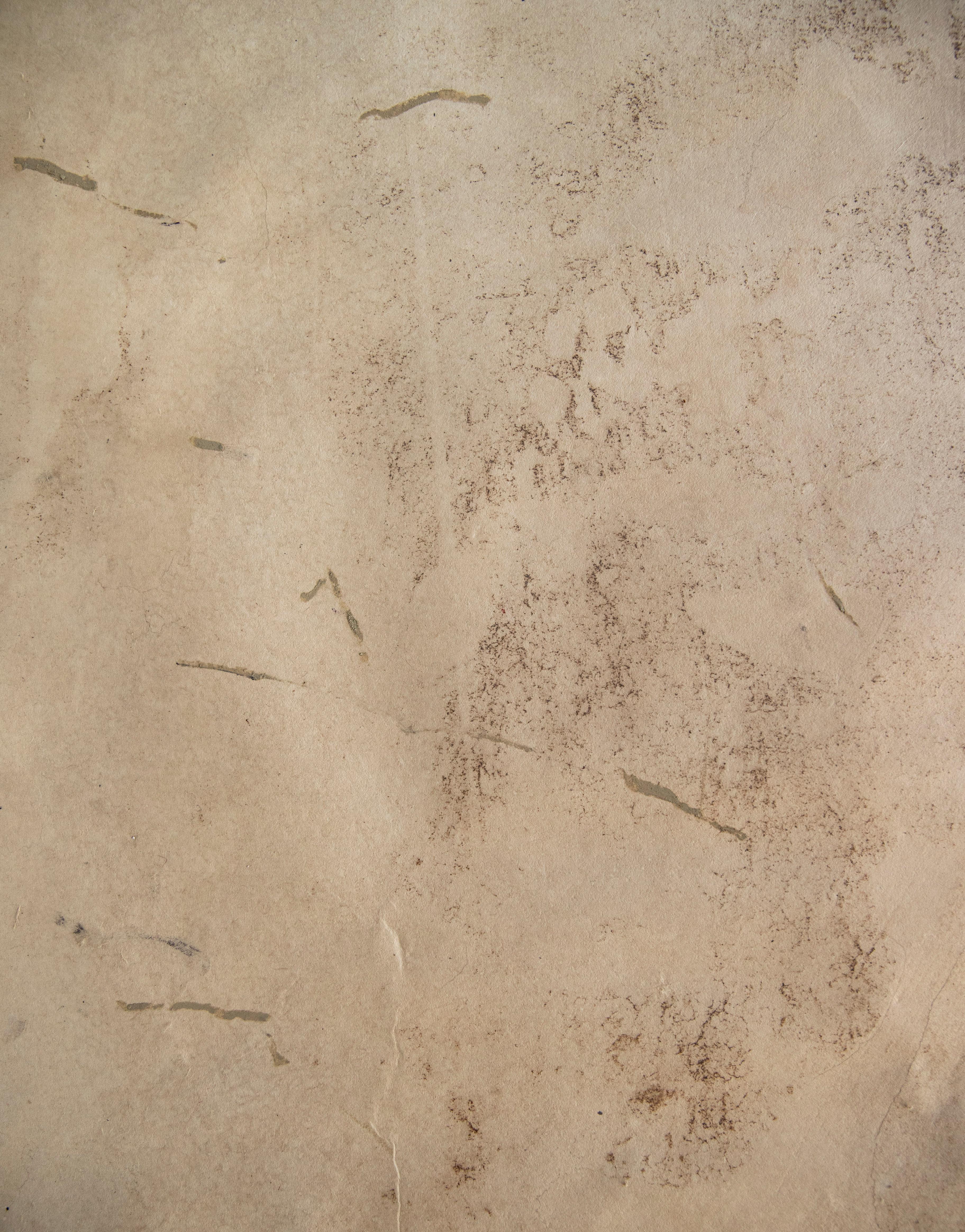 Ich beobachte nur die Welt. Abstraktes Gemälde in Mischtechnik  zu Awagami  Papier (Minimalistisch), Painting, von On Hansen