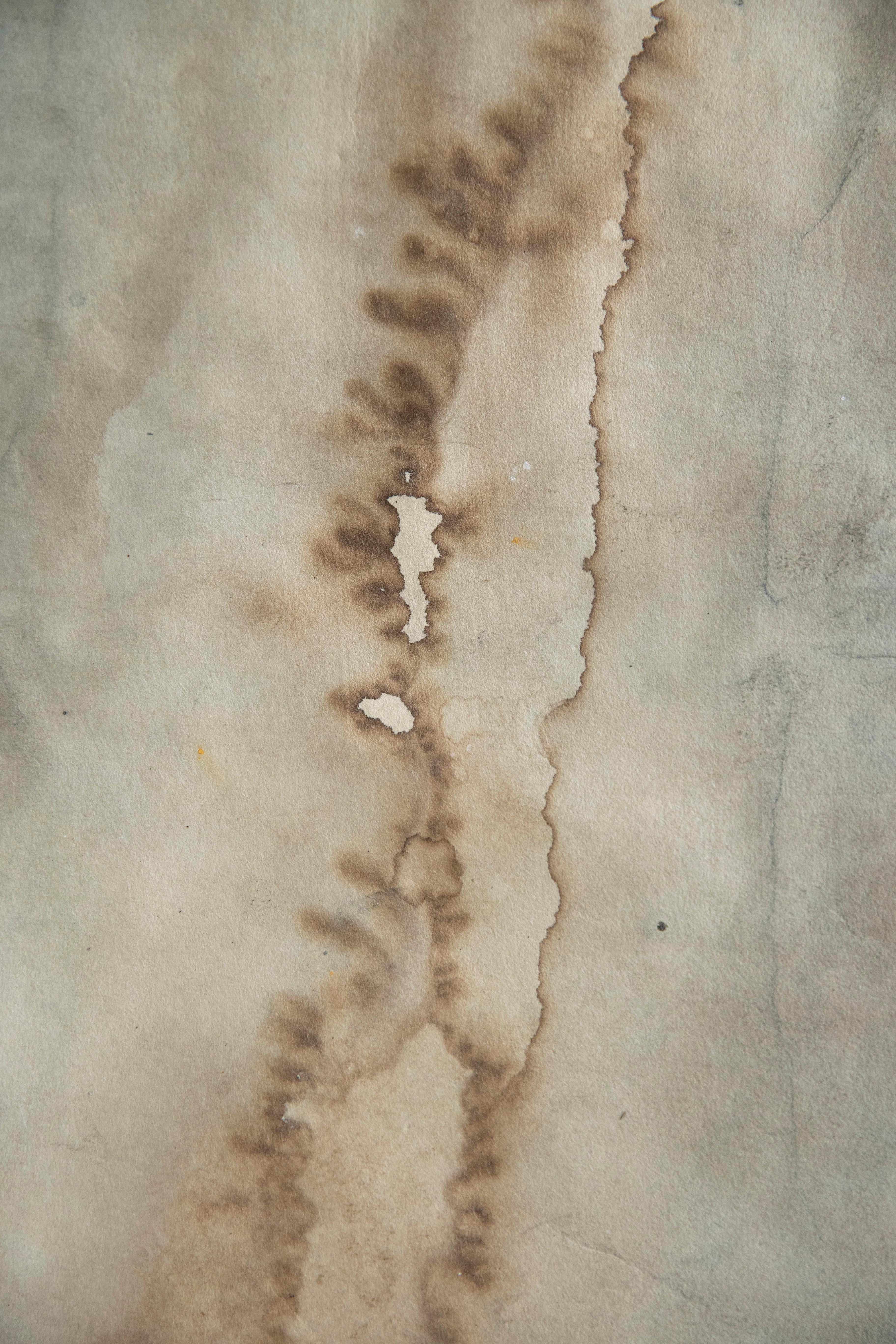 Sehnsucht. Abstraktes Gemälde in Mischtechnik  zu Awagami  Papier (Minimalistisch), Art, von On Hansen