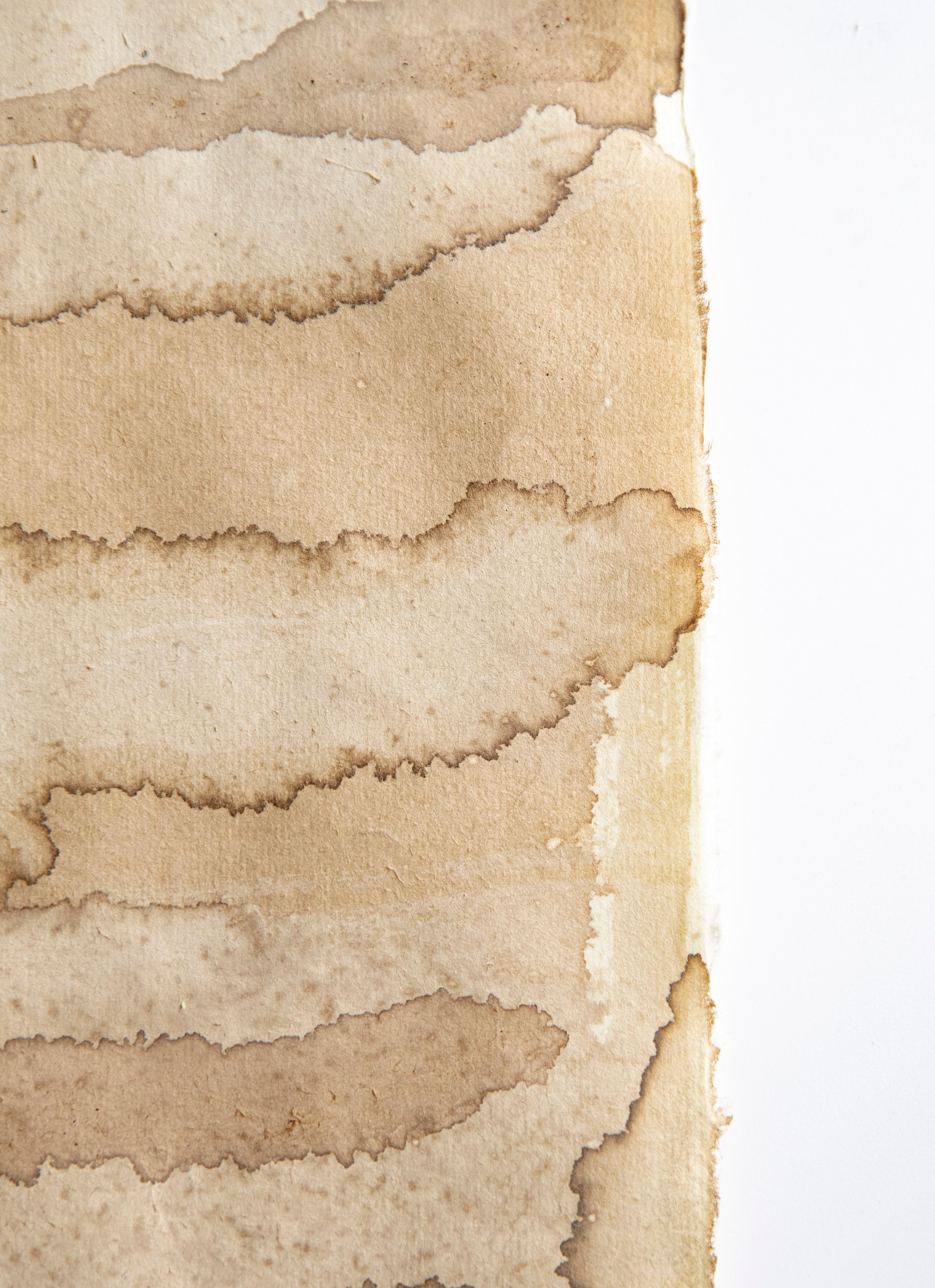 Die Versuchung ist immer groß, an die Stabilität zu glauben. Abstrakte Mischtechnik (Braun), Abstract Painting, von On Hansen