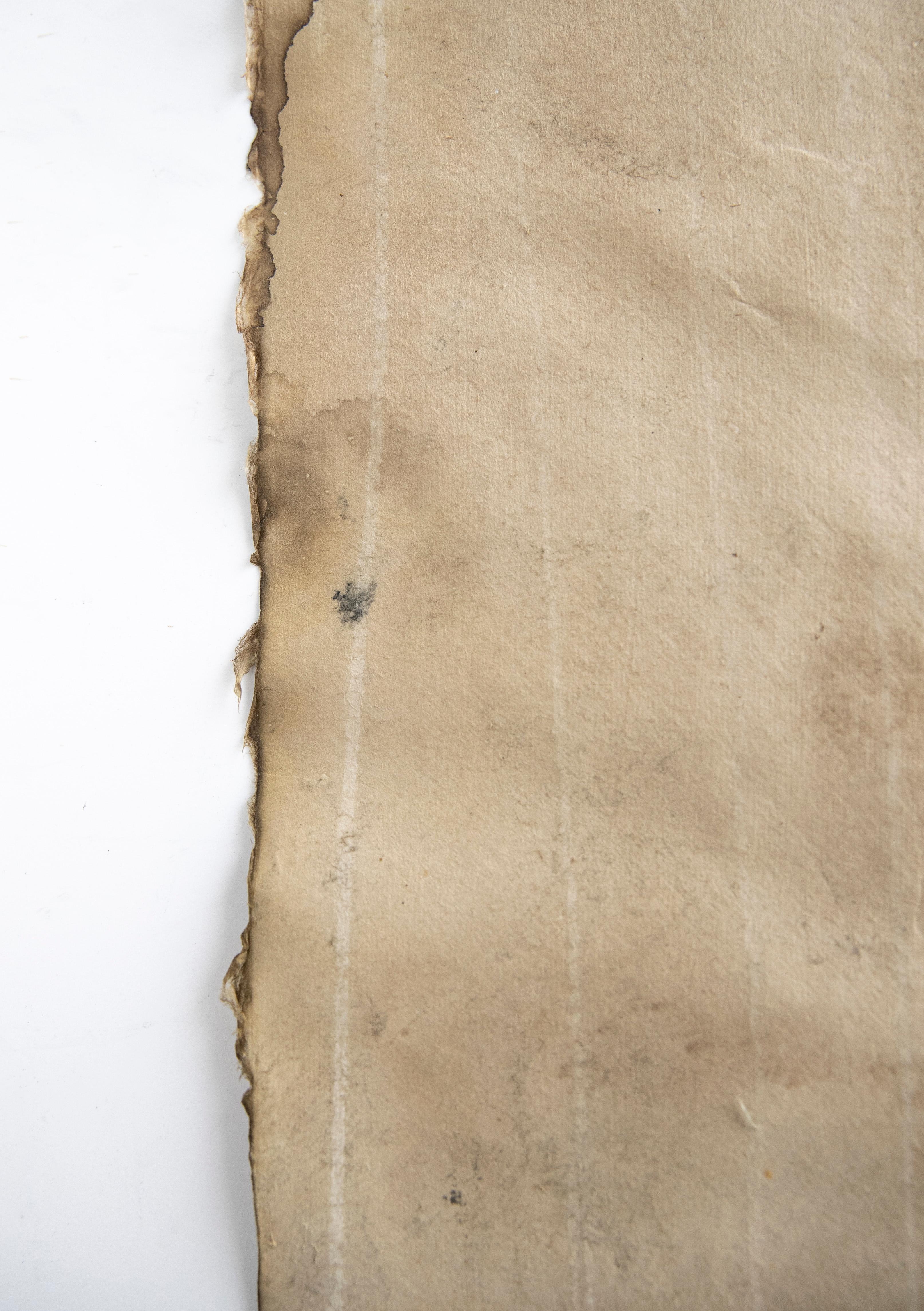 Faintly falling. Abstract mixed media painting - Painting by On Hansen