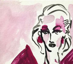 The Baroness, Watercolor work on paper.