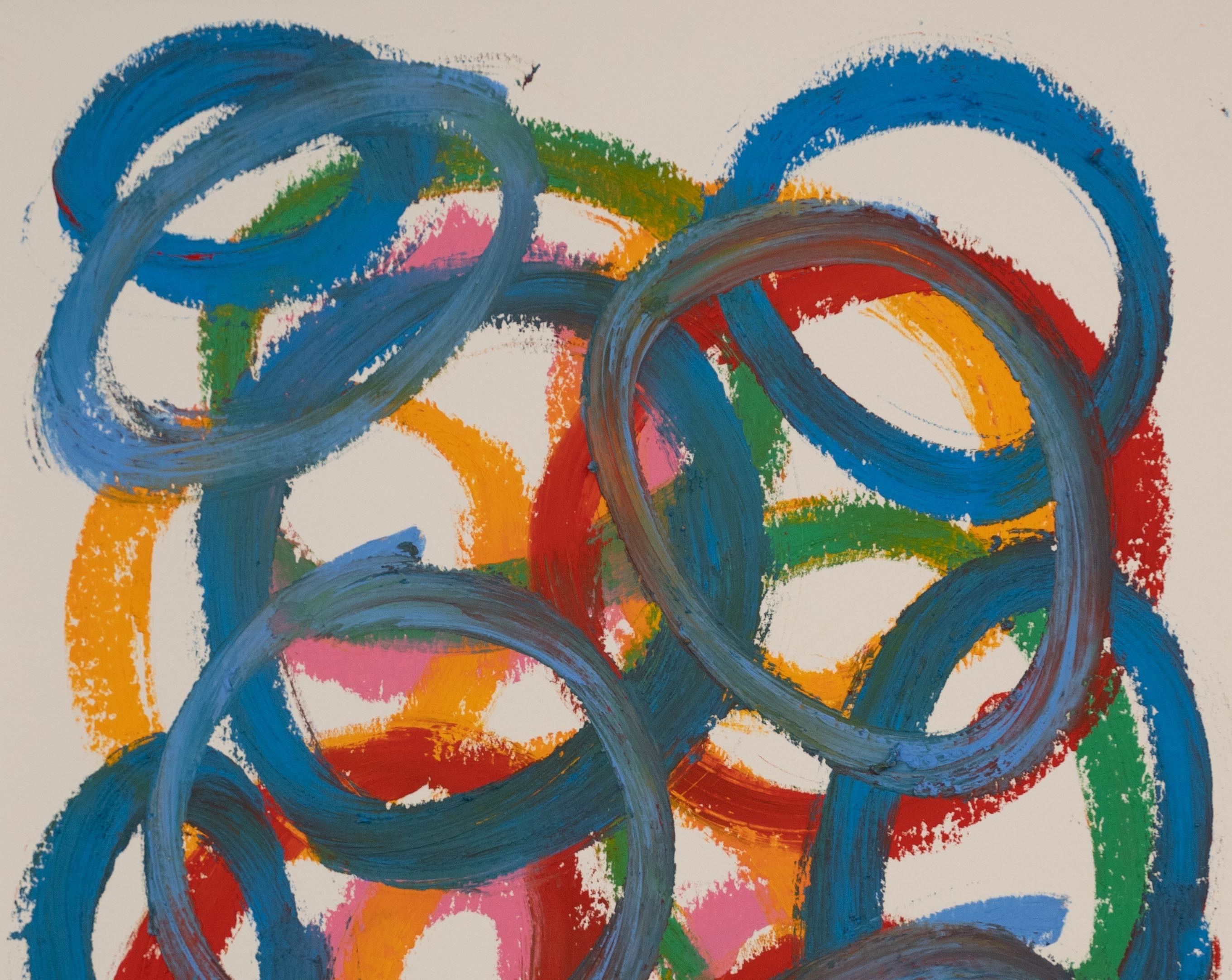 Las Mascaras XIV. From Las Mascaras (The masks) Series - Painting by Juan Carlos Amador