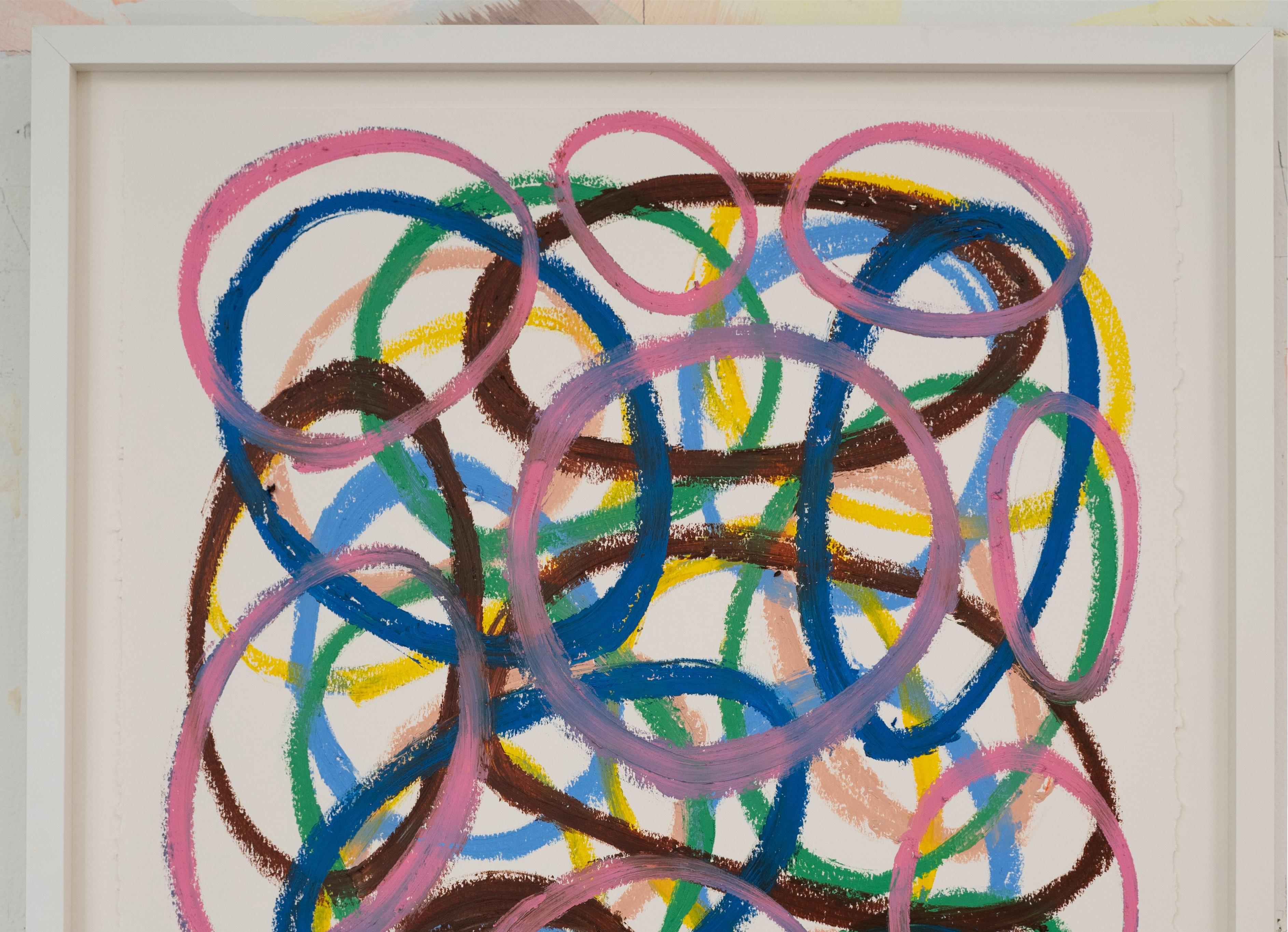 Las Mascaras. From Las Mascaras (The masks) Series - Painting by Juan Carlos Amador