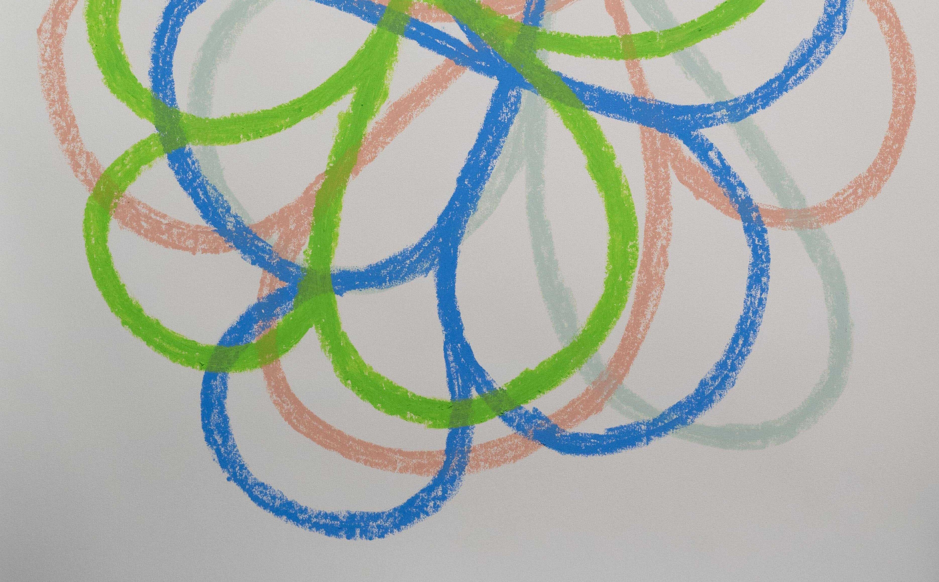 Untitled 2. From La materialidad del tiempo (The Materiality of Time) Series - Abstract Geometric Painting by Juan Carlos Amador