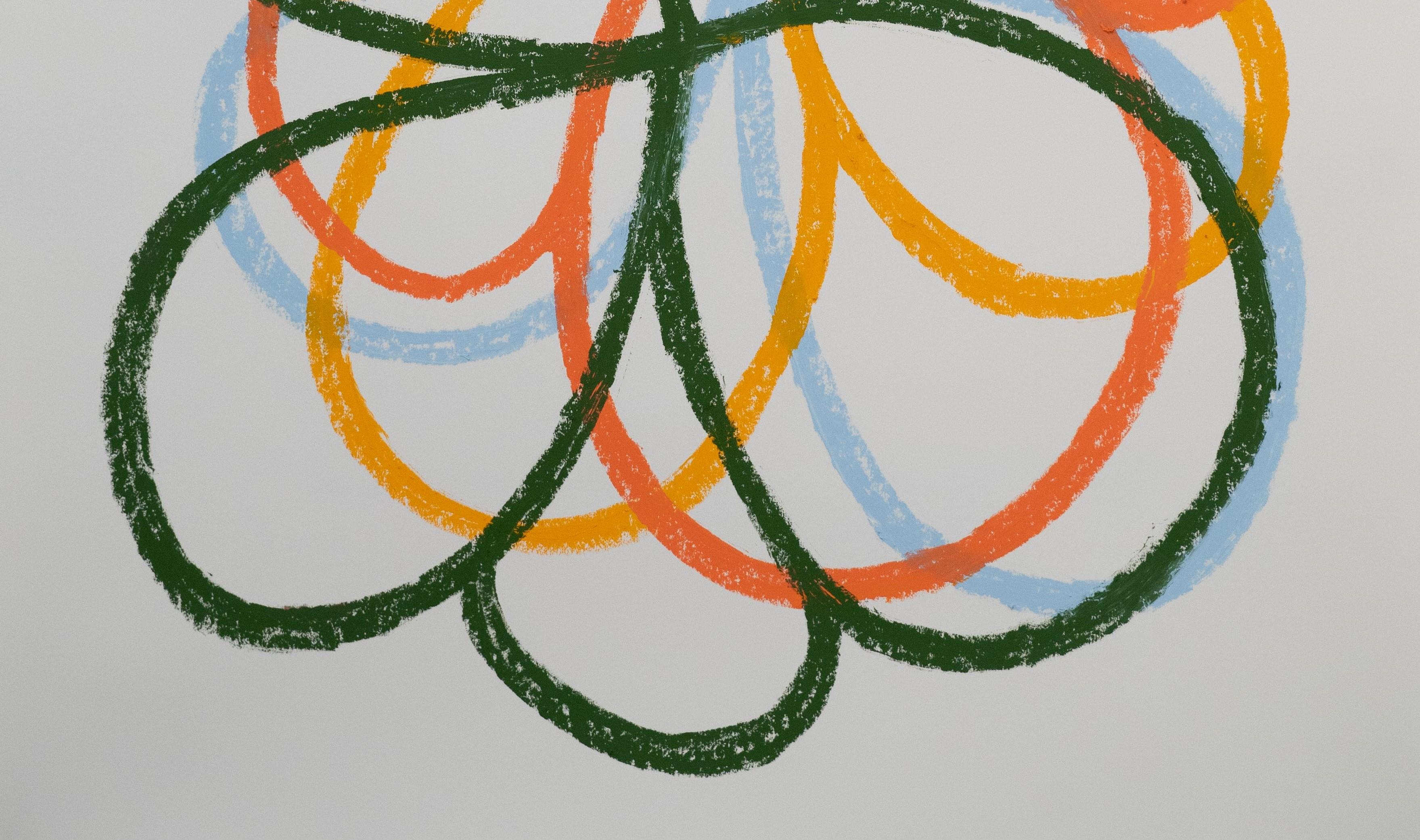 Untitled 3. From La materialidad del tiempo (The Materiality of Time) Series - Painting by Juan Carlos Amador