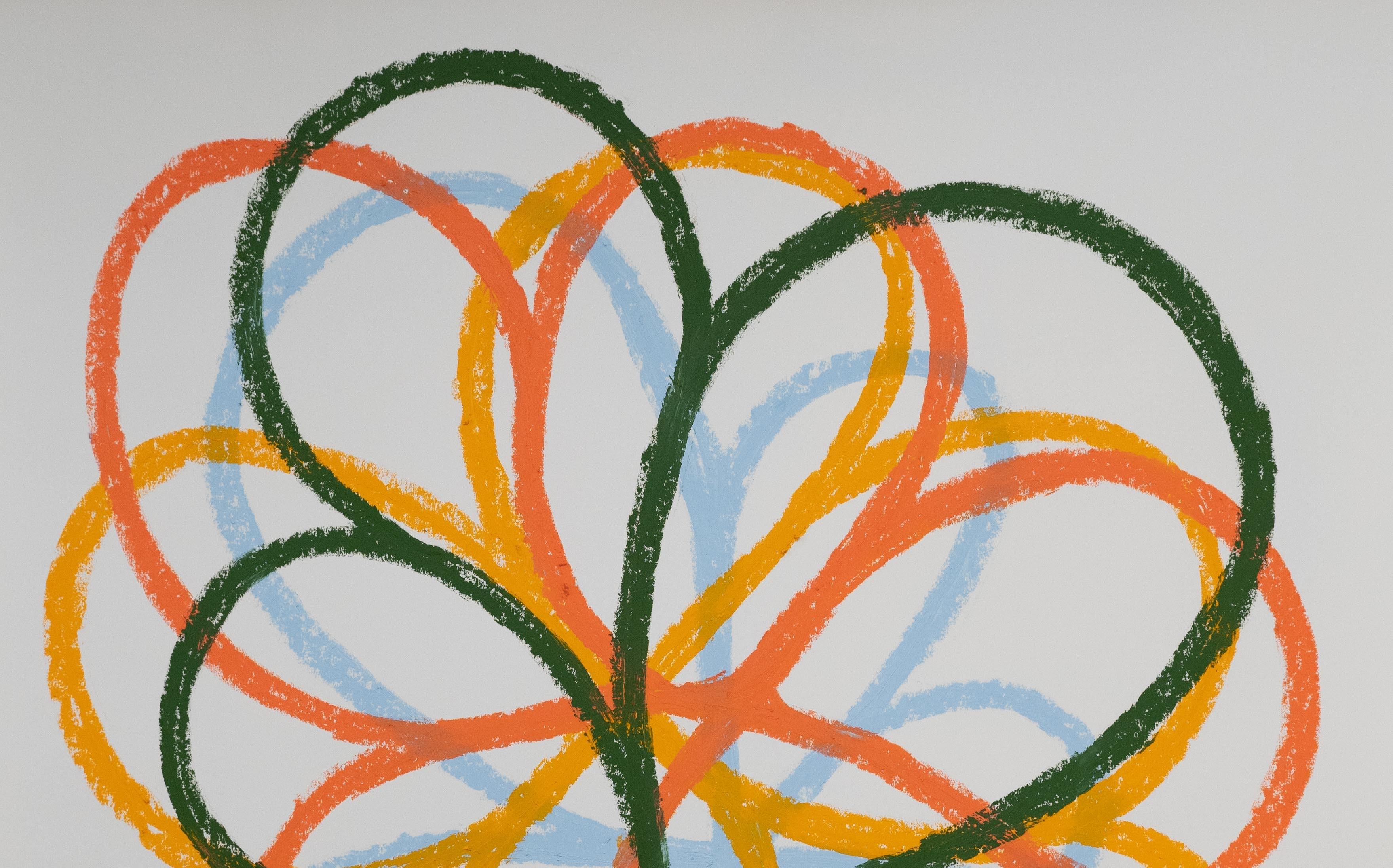 Untitled 3. From La materialidad del tiempo (The Materiality of Time) Series - Abstract Geometric Painting by Juan Carlos Amador