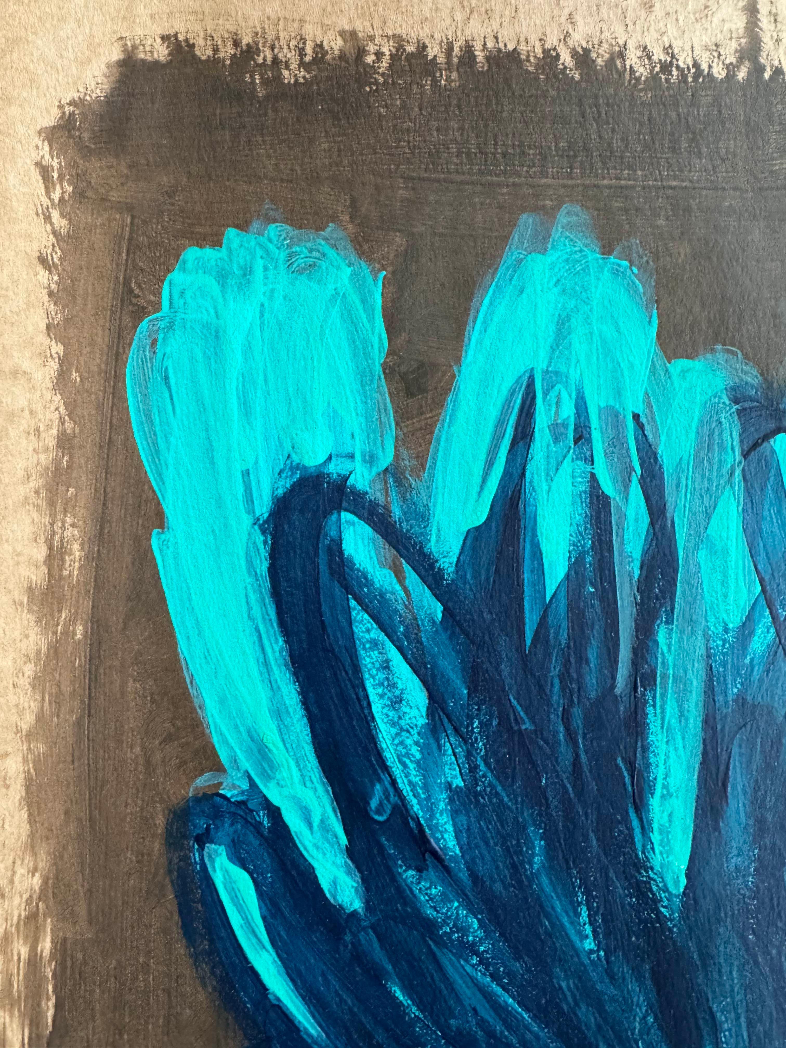 Bloom 19. Works on paper - Black Still-Life by Rita Alaoui