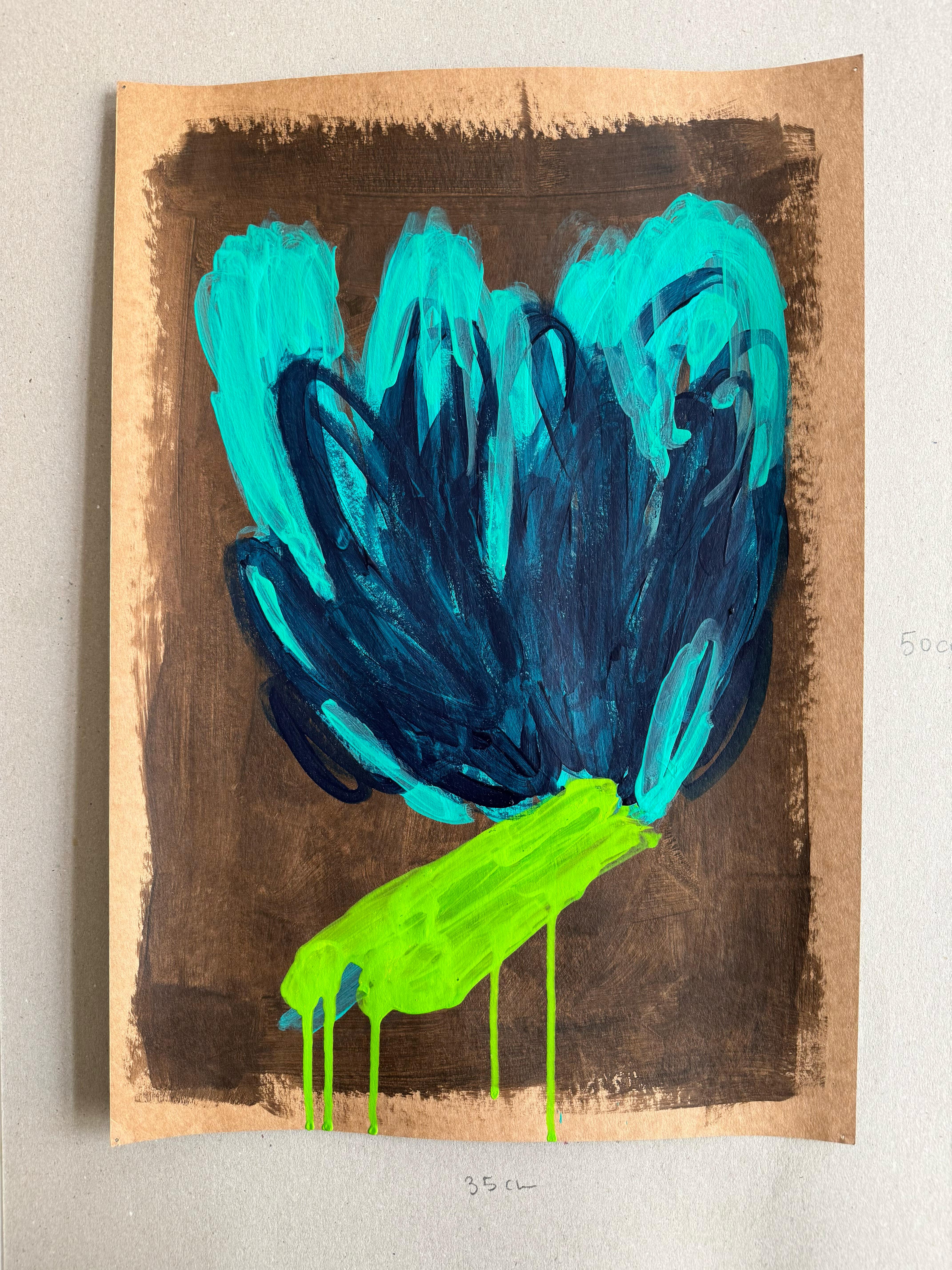 Bloom 19. Works on paper - Art by Rita Alaoui