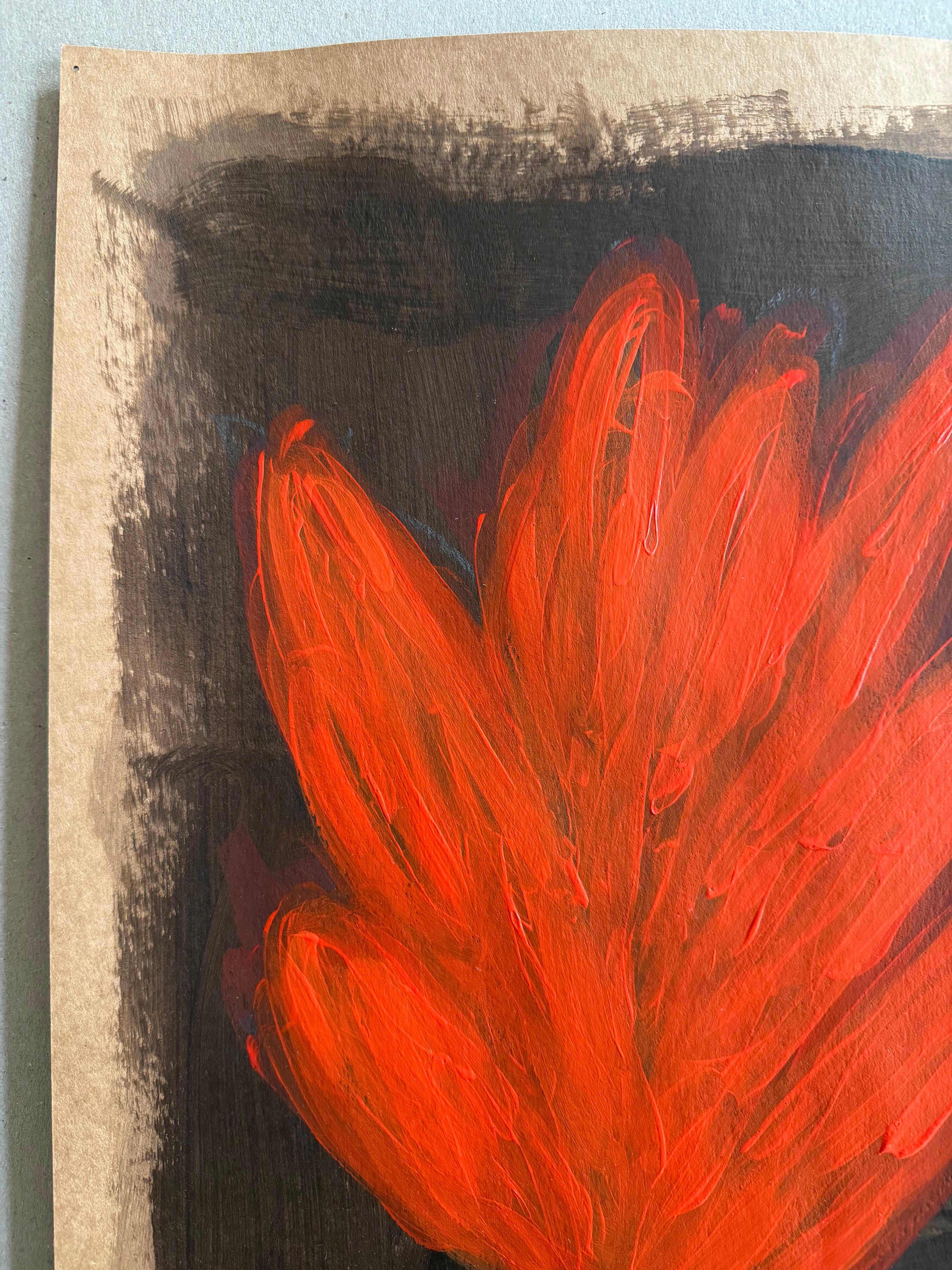 Bloom 20. Works on paper - Abstract Art by Rita Alaoui