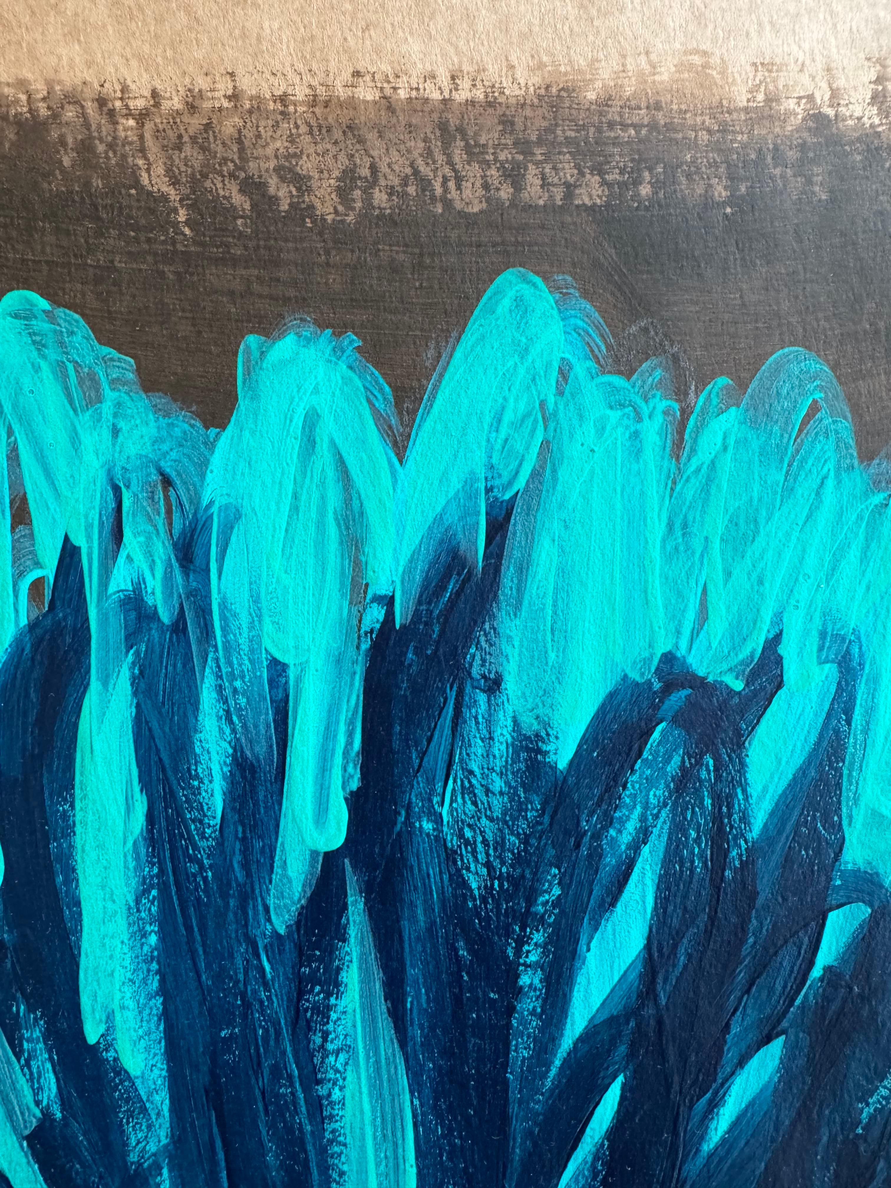 Bloom 22. Works on paper - Abstract Art by Rita Alaoui