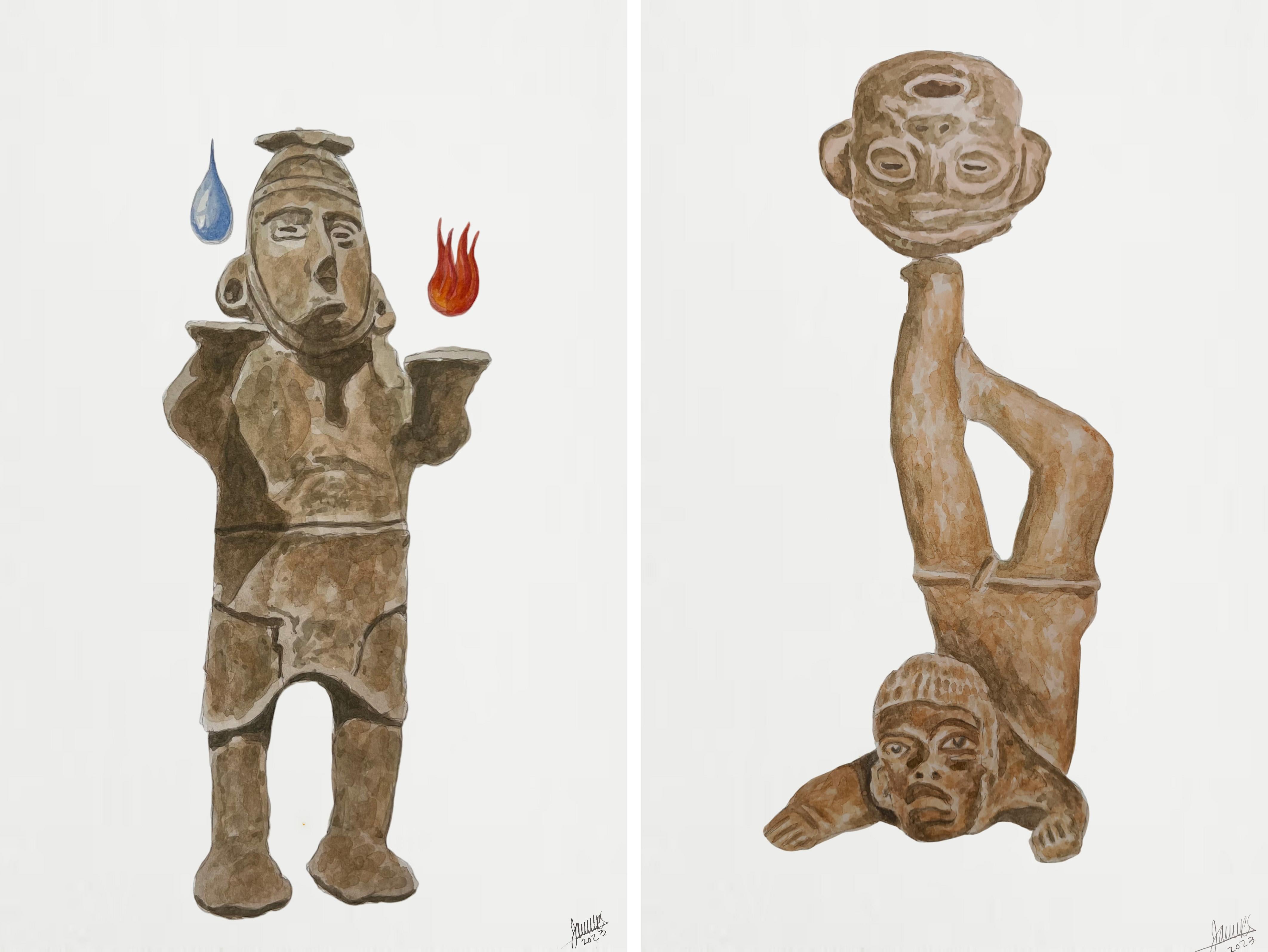 Double Standard 2 and 4 Diptych. From The Double Standard Series.