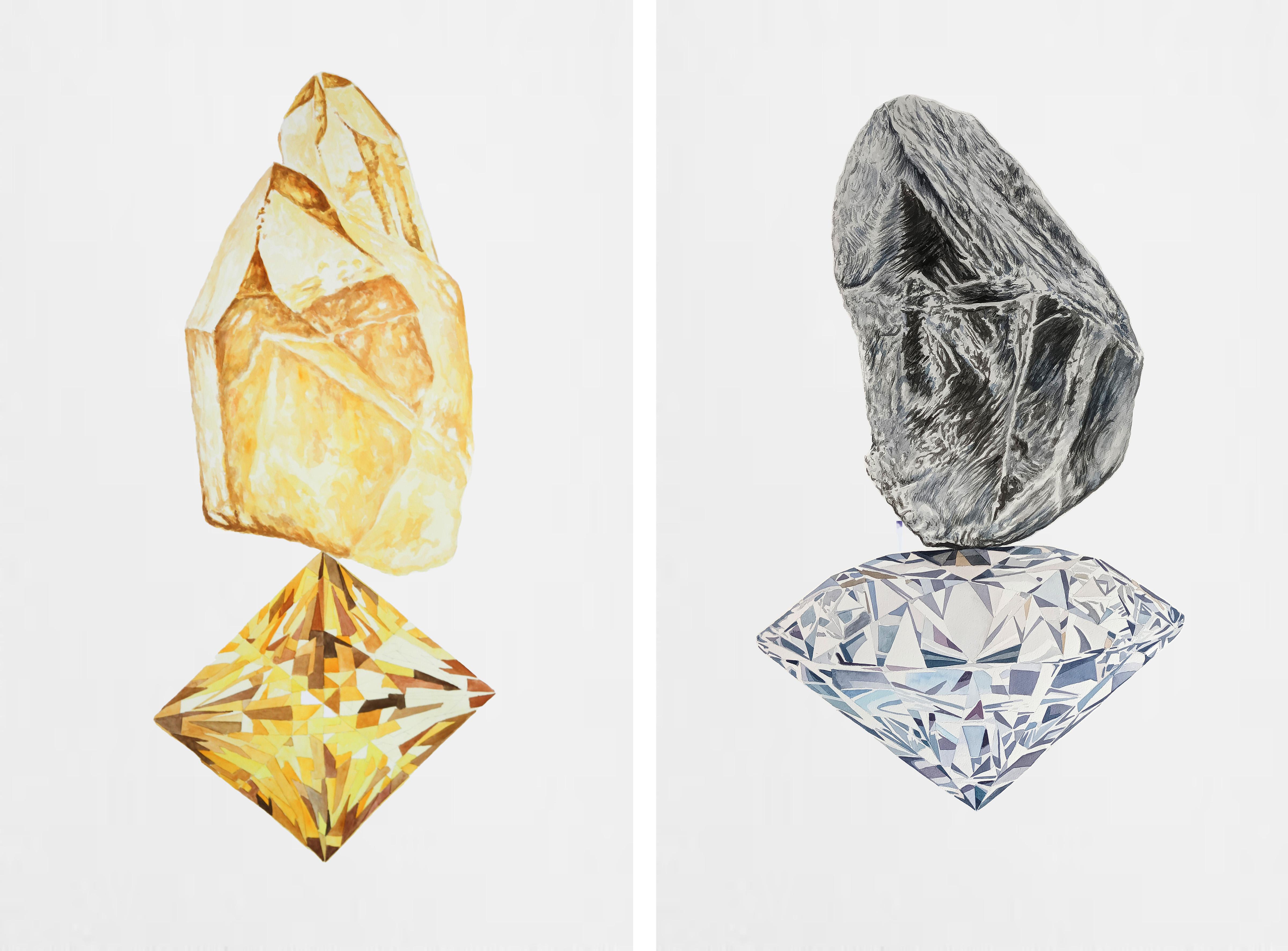 James Bonachea Guerra Still-Life - La memoria de narciso 5 and 6. Diptych. The memory of narcissus series.