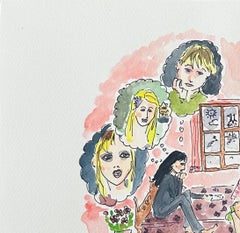 Il sabato sera con gli artisti Karen Kilimnik ed Elizabeth Peyton che dipingono