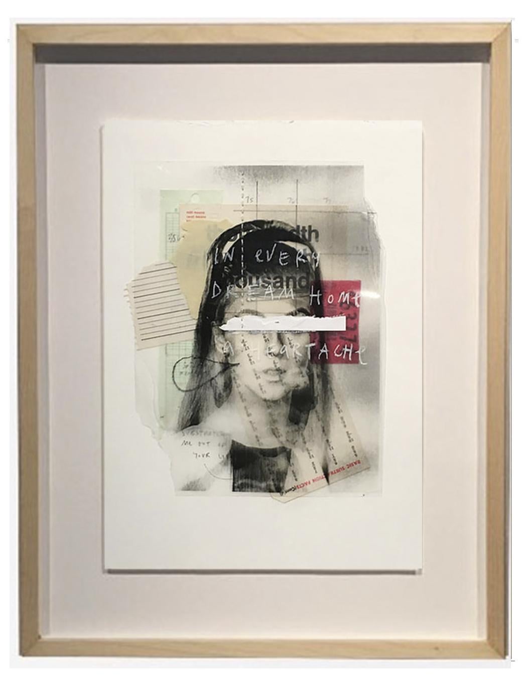In Every Dream Home a Heartache, Mixed Media Collage Portrait - Mixed Media Art by Roberto Fonfria