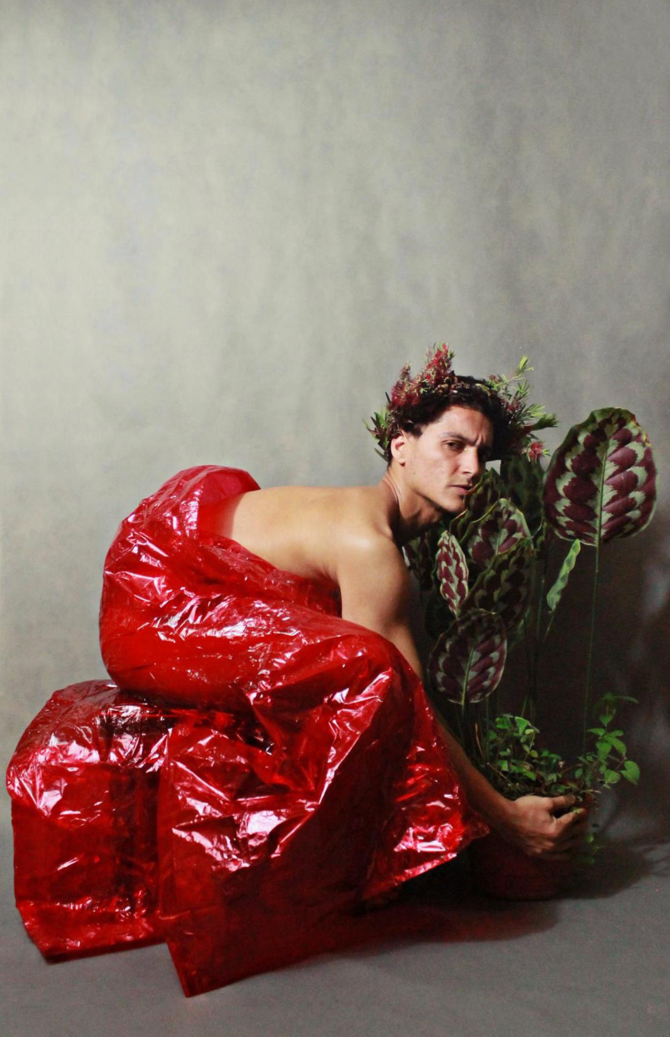 Jose Sierra Color Photograph - Untitled I. Self Portrait. Limited Edition Color Nude Photograph