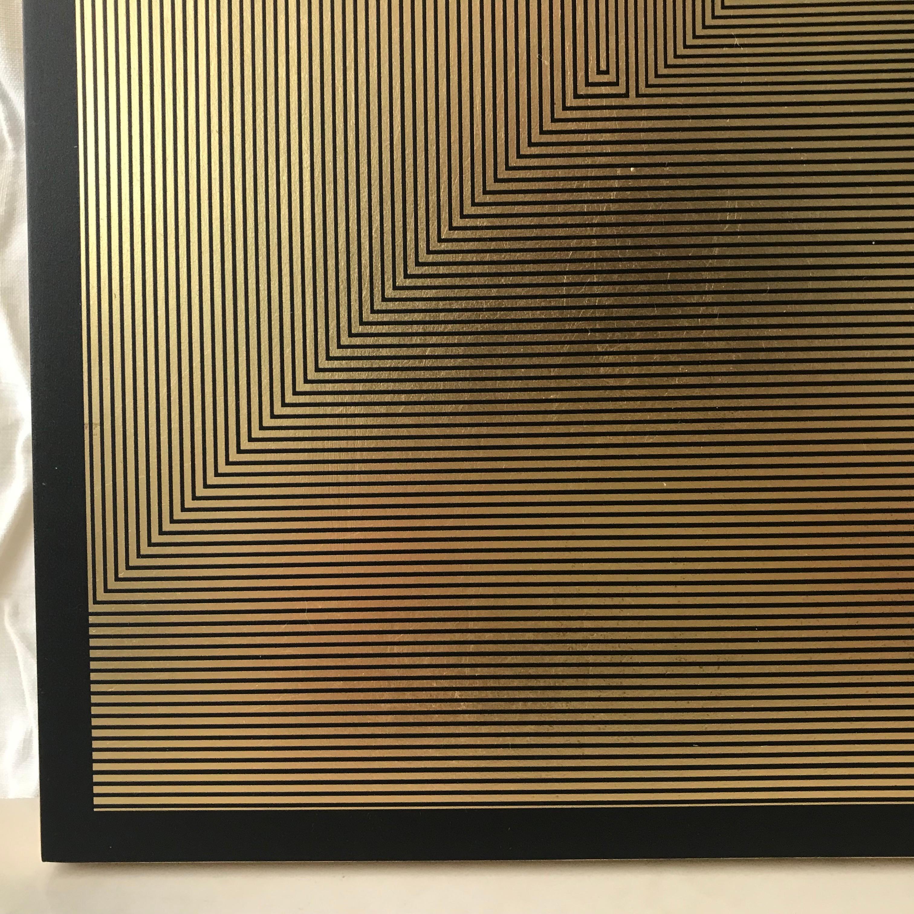 Untitled 6, 2019, Lacquer, Acrylic, Oil and Gold Leaf on MDF 2