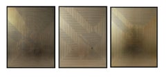 Untitled 5, Untitled 3 & Untitled 1 Triptych Gold Leaf on MDF