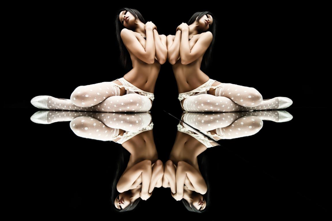 Koray Erkaya Nude Photograph - Self Touches #02. Fashion limited edition color photograph.