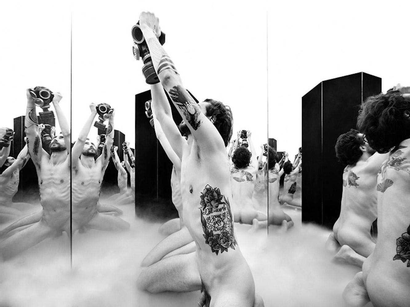 Koray Erkaya Nude Photograph - Invacuo Project #31. B&W Portrait inspired by the Gezi Park resistance movement
