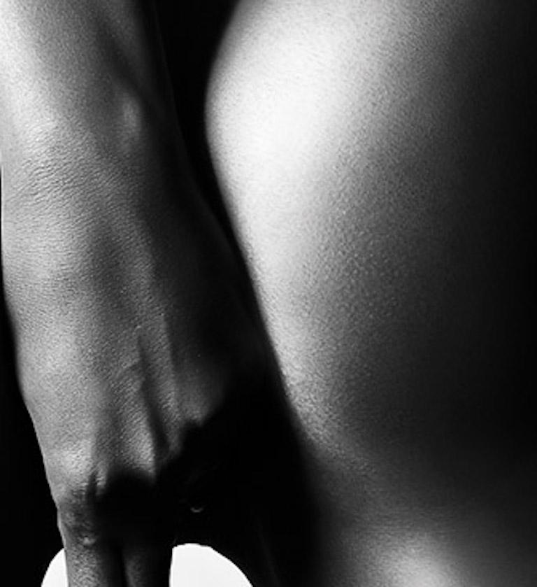 Don't Tell Mamma #3. Black and white nude photograph - Gray Nude Photograph by Koray Erkaya