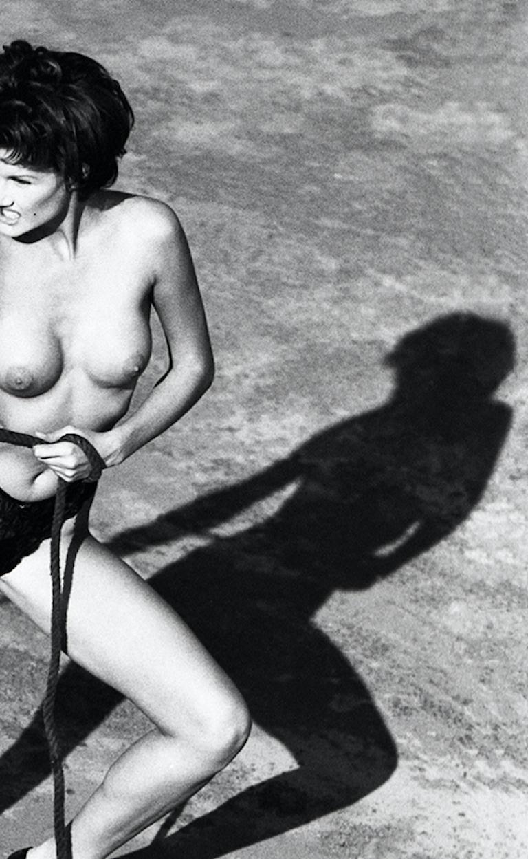 Don't Tell Mamma #15. Black and white nude photograph - Gray Black and White Photograph by Koray Erkaya