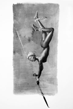 Les Acrobates I. Female nude. Black and White Photograph