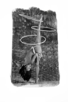Les Acrobates IV. Female nude. Black and White Photograph