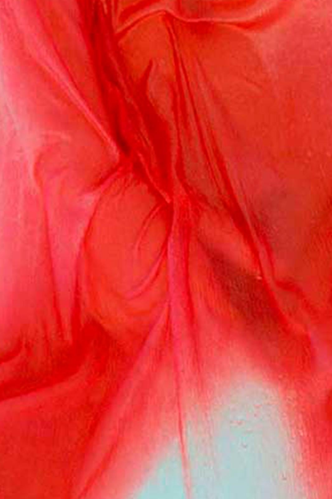 Les Voiles
H 35.5 in. x 27.5 in. W
Edition 6
Unframed.

Les Voiles Series
Uwe Ommer wanted to try a series that revealed less of the body using different wet veils in bright colors to create this sensual effect. 
_______________________________
Born