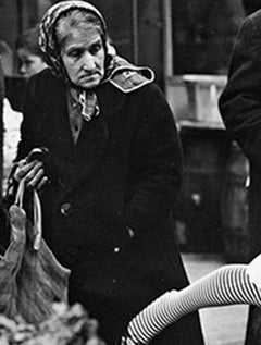 Rue Mouffetard. Black and White Photograph. Fashion in Paris