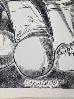 The Boys- Penis. Carbon Pencil on archival paper
