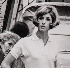 Rue Mouffetard. Fashion. Black and White Photograph