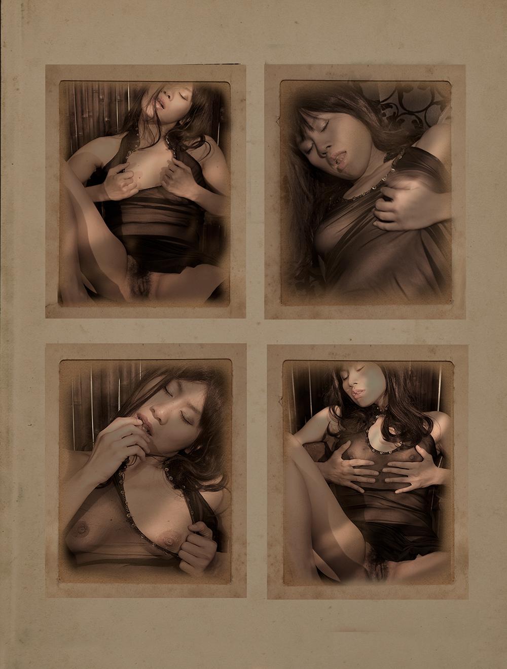 Color Photograph Uwe Ommer - Album secret VIII, Paris, 2015. Photographie Sepia en édition limitée