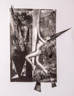 Climbing I, Paris, 1991. Nude Sepia Limited Edition Photograph 