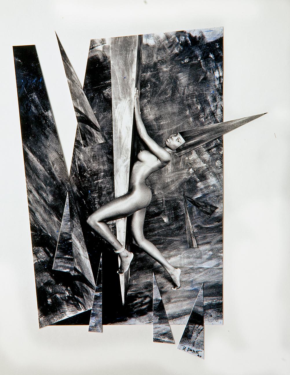 Uwe Ommer Nude Photograph - Climbing II, Paris, 1991.  Photo collage  Limited Edition Photograph 