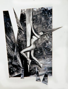 Climbing II, Paris, 1991. Nude. Black and White. Limited Edition Photograph 