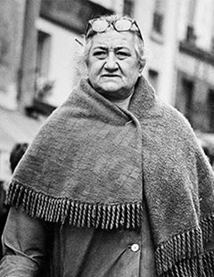 Rue Mouffetard, Paris. Black and White Photograph . Portrait.