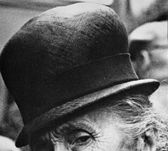 Rue Mouffetard. Paris. Portrait, Black and White Photograph.