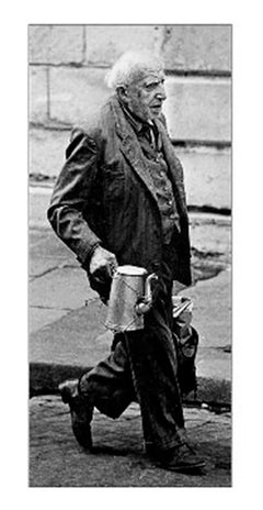 Rue Mouffetard. Paris. Triptych. Black and White Portraits Photographs